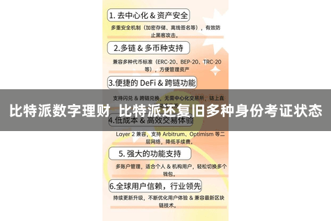 比特派数字理财 比特派还复旧多种身份考证状态