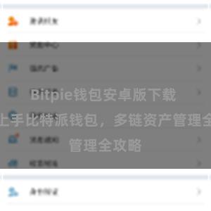 Bitpie钱包安卓版下载 快速上手比特派钱包，多链资产管理全攻略