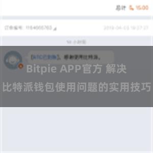 Bitpie APP官方 解决比特派钱包使用问题的实用技巧