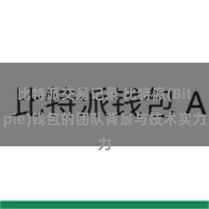 比特派交易记录 比特派(Bitpie)钱包的团队背景与技术实力