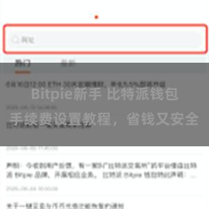 Bitpie新手 比特派钱包手续费设置教程，省钱又安全